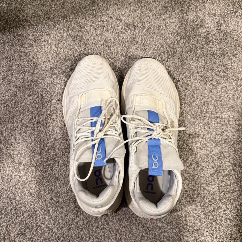 On Running Men's Blue and White Cloundnovas
